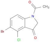 3H-Indol-3-one, 1-acetyl-5-bromo-4-chloro-1,2-dihydro-