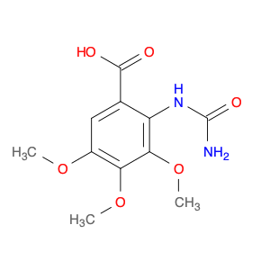 Benzoic acid, 2-[(aminocarbonyl)amino]-3,4,5-trimethoxy-