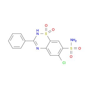 2H-1,2,4-Benzothiadiazine-7-sulfonamide, 6-chloro-3-phenyl-, 1,1-dioxide