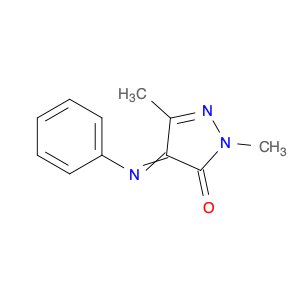 3H-Pyrazol-3-one, 2,4-dihydro-2,5-dimethyl-4-(phenylimino)-