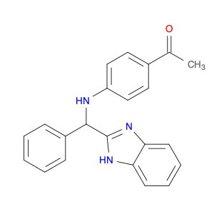 Ethanone, 1-[4-[(1H-benzimidazol-2-ylphenylmethyl)amino]phenyl]-