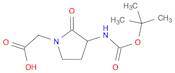 1-Pyrrolidineacetic acid, 3-[[(1,1-dimethylethoxy)carbonyl]amino]-2-oxo-