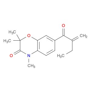 2H-1,4-Benzoxazin-3(4H)-one, 2,2,4-trimethyl-7-(2-methylene-1-oxobutyl)-
