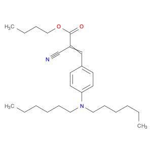 2-Propenoic acid, 2-cyano-3-[4-(dihexylamino)phenyl]-, butyl ester