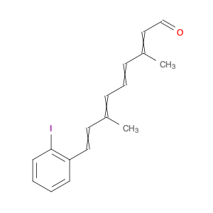 2,4,6,8-Nonatetraenal, 9-(2-iodophenyl)-3,7-dimethyl-