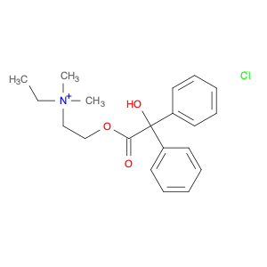 Ethanaminium, N-ethyl-2-[(2-hydroxy-2,2-diphenylacetyl)oxy]-N,N-dimethyl-, chloride (1:1)