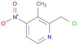 Pyridine, 2-(chloromethyl)-3-methyl-4-nitro-