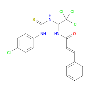 2-Propenamide, 3-phenyl-N-[2,2,2-trichloro-1-[[[(4-chlorophenyl)amino]thioxomethyl]amino]ethyl]-, …