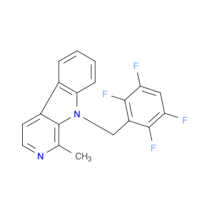 9H-Pyrido[3,4-b]indole, 1-methyl-9-[(2,3,5,6-tetrafluorophenyl)methyl]-