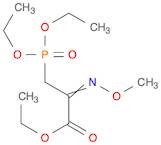 Propanoic acid, 3-(diethoxyphosphinyl)-2-(methoxyimino)-, ethyl ester