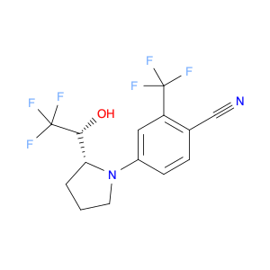 Benzonitrile, 4-[(2R)-2-[(1R)-2,2,2-trifluoro-1-hydroxyethyl]-1-pyrrolidinyl]-2-(trifluoromethyl)-