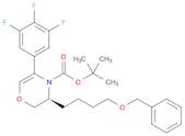 4H-1,4-Oxazine-4-carboxylic acid, 2,3-dihydro-3-[4-(phenylmethoxy)butyl]-5-(3,4,5-trifluorophenyl)…