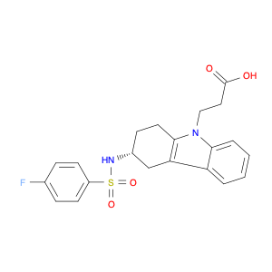 9H-Carbazole-9-propanoic acid, 3-[[(4-fluorophenyl)sulfonyl]amino]-1,2,3,4-tetrahydro-, (3R)-