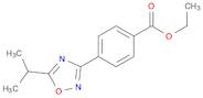 Benzoic acid, 4-[5-(1-methylethyl)-1,2,4-oxadiazol-3-yl]-, ethyl ester