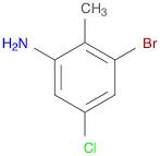 Benzenamine, 3-bromo-5-chloro-2-methyl-