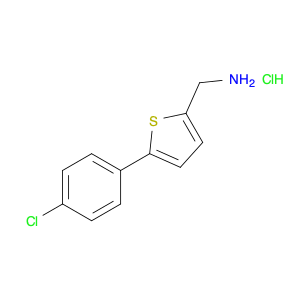 2-Thiophenemethanamine, 5-(4-chlorophenyl)-, hydrochloride (1:1)