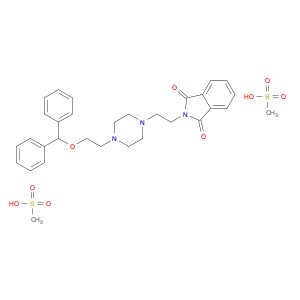1H-Isoindole-1,3(2H)-dione, 2-[2-[4-[2-(diphenylmethoxy)ethyl]-1-piperazinyl]ethyl]-, dimethanesul…