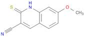 3-Quinolinecarbonitrile, 1,2-dihydro-7-methoxy-2-thioxo-