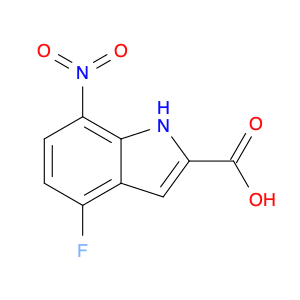 1H-Indole-2-carboxylic acid, 4-fluoro-7-nitro-