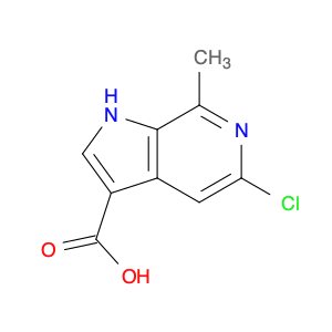 1H-Pyrrolo[2,3-c]pyridine-3-carboxylic acid, 5-chloro-7-methyl-