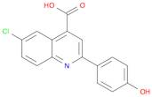 4-Quinolinecarboxylic acid, 6-chloro-2-(4-hydroxyphenyl)-