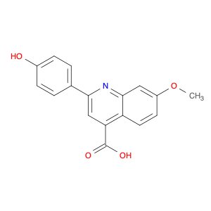 4-Quinolinecarboxylic acid, 2-(4-hydroxyphenyl)-7-methoxy-