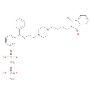 1H-Isoindole-1,3(2H)-dione, 2-[4-[4-[2-(diphenylmethoxy)ethyl]-1-piperazinyl]butyl]-, dimethanesul…