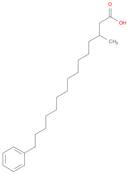 Benzenepentadecanoic acid, β-methyl-