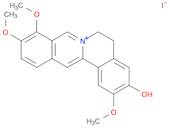 Dibenzo[a,g]quinolizinium, 5,6-dihydro-3-hydroxy-2,9,10-trimethoxy-, iodide (9CI)