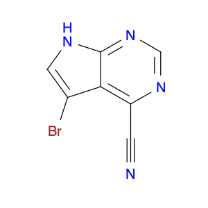 7H-Pyrrolo[2,3-d]pyrimidine-4-carbonitrile, 5-bromo-