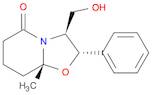 5H-Oxazolo[3,2-a]pyridin-5-one, hexahydro-3-(hydroxymethyl)-8a-methyl-2-phenyl-, (2S,3S,8aR)-