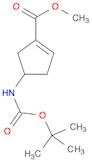 1-Cyclopentene-1-carboxylic acid, 4-[[(1,1-dimethylethoxy)carbonyl]amino]-, methyl ester