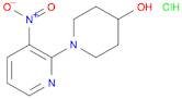 4-Piperidinol, 1-(3-nitro-2-pyridinyl)-, hydrochloride (1:1)