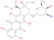 1-Naphthacenecarboxylic acid, 4-[(3-amino-2,3,6-trideoxy-α-L-lyxo-hexopyranosyl)oxy]-2-ethyl-1,2,3…