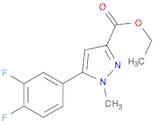 1H-Pyrazole-3-carboxylic acid, 5-(3,4-difluorophenyl)-1-methyl-, ethyl ester