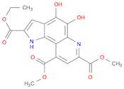 1H-Pyrrolo[2,3-f]quinoline-2,7,9-tricarboxylic acid, 4,5-dihydroxy-, ethyl dimethyl ester (9CI)