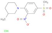 Piperidine, 3-methyl-1-[4-(methylsulfonyl)-2-nitrophenyl]-, hydrochloride (1:1)