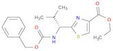 4-Thiazolecarboxylic acid, 2-[(1R)-2-methyl-1-[[(phenylmethoxy)carbonyl]amino]propyl]-, ethyl ester