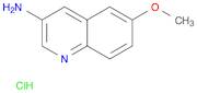 3-Quinolinamine, 6-methoxy-, hydrochloride (1:1)