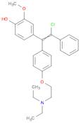 Phenol, 4-[2-chloro-1-[4-[2-(diethylamino)ethoxy]phenyl]-2-phenylethenyl]-2-methoxy-