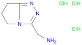 5H-Pyrrolo[2,1-c]-1,2,4-triazole-3-methanamine, 6,7-dihydro-, hydrochloride (1:3)