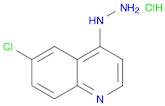 Quinoline, 6-chloro-4-hydrazinyl-, hydrochloride (1:1)