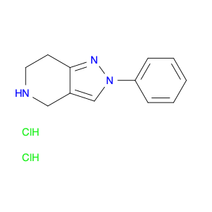 2H-Pyrazolo[4,3-c]pyridine, 4,5,6,7-tetrahydro-2-phenyl-, hydrochloride (1:2)