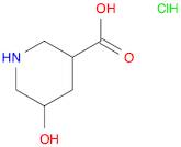 3-Piperidinecarboxylic acid, 5-hydroxy-, hydrochloride (1:1)