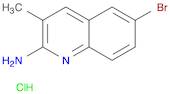 2-Quinolinamine, 6-bromo-3-methyl-, hydrochloride (1:1)