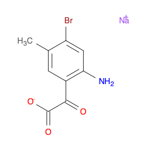 Benzeneacetic acid, 2-amino-4-bromo-5-methyl-α-oxo-, sodium salt (1:1)