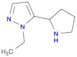 1H-Pyrazole, 1-ethyl-5-(2-pyrrolidinyl)-