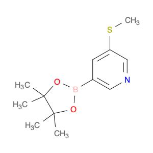 Pyridine, 3-(methylthio)-5-(4,4,5,5-tetramethyl-1,3,2-dioxaborolan-2-yl)-