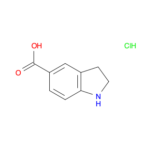 1H-Indole-5-carboxylic acid, 2,3-dihydro-, hydrochloride (1:1)