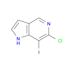 1H-Pyrrolo[3,2-c]pyridine, 6-chloro-7-iodo-